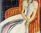 亨利 马蒂斯 : 西蒙在有细条纹的椅子里